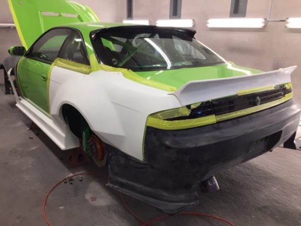 S14 エアロ取付 板金塗装サムネイル